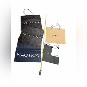 Vintage Y2K Paper Shopping Bag Gift Bags The Limited Lucky Brand Nautica Tote